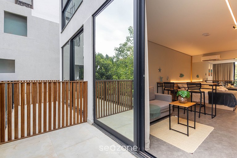 Studio c/ varanda prox da Praia Brava - BSO0105