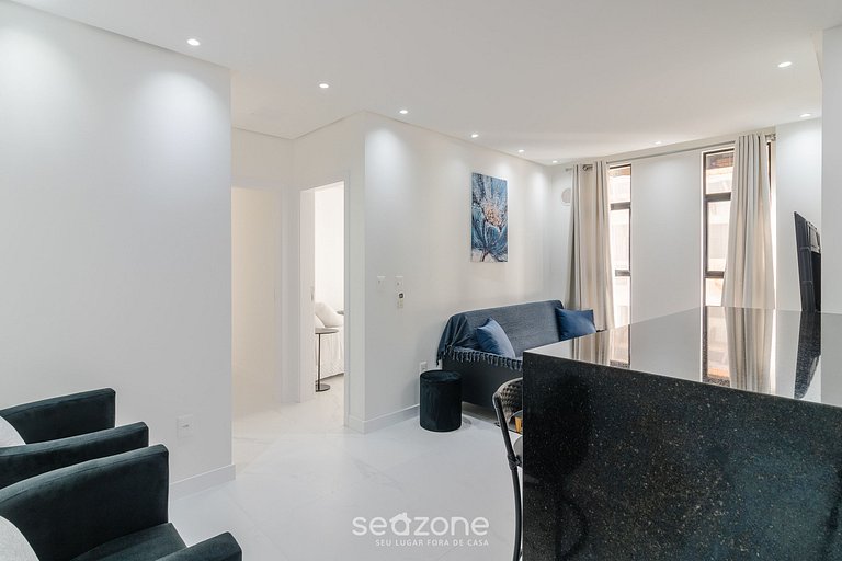 Apto c/ churrasq. privativa a 500m do Mar STW0702