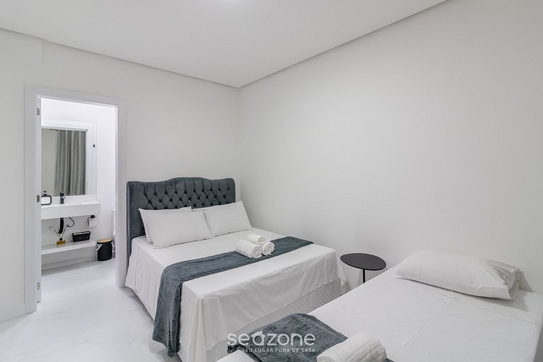 Apto c/ churrasq. privativa a 500m do Mar STW0702