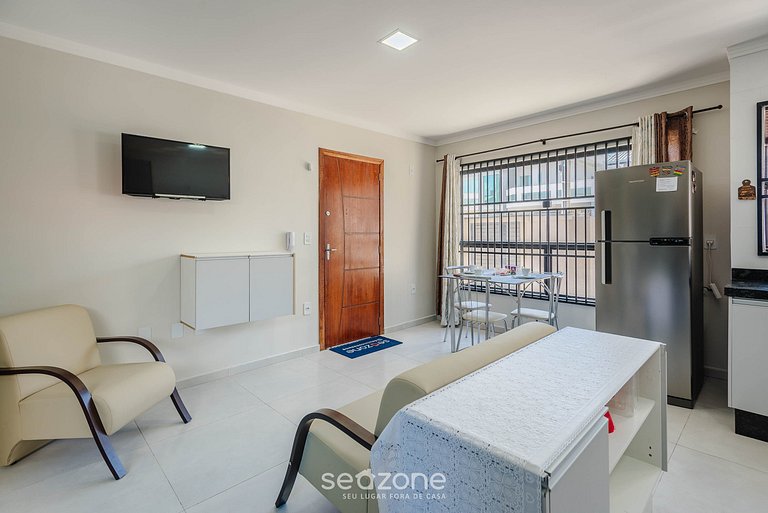 Apto com Churrasqueira a 70m da Praia - MTA0101