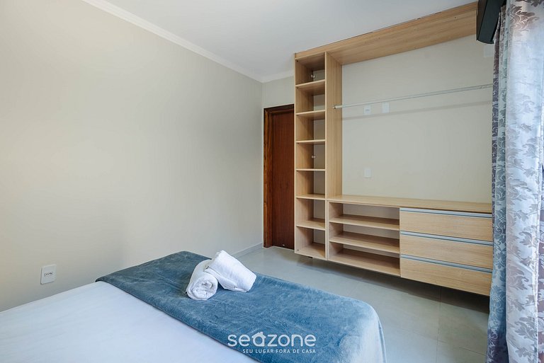 Apto com Churrasqueira a 70m da Praia - MTA0101