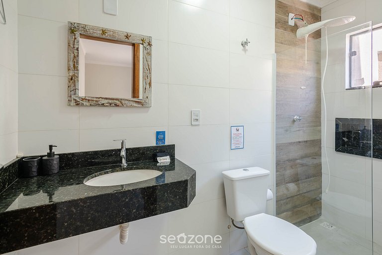 Apto com Churrasqueira a 70m da Praia - MTA0101