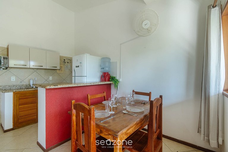 Apto c/ churrasq. privativa a 500m do Mar ENL0004