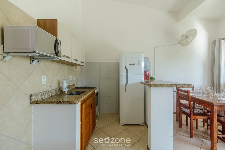 Apto c/ churrasq. privativa a 500m do Mar ENL0004