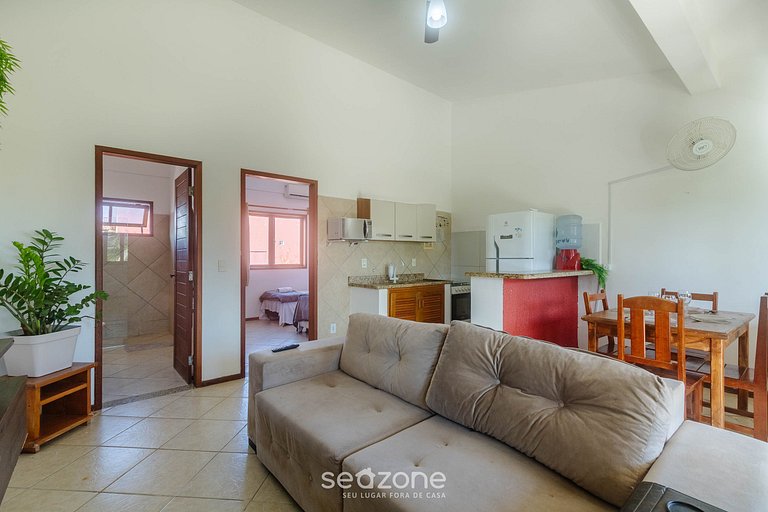 Apto c/ churrasq. privativa a 500m do Mar ENL0004