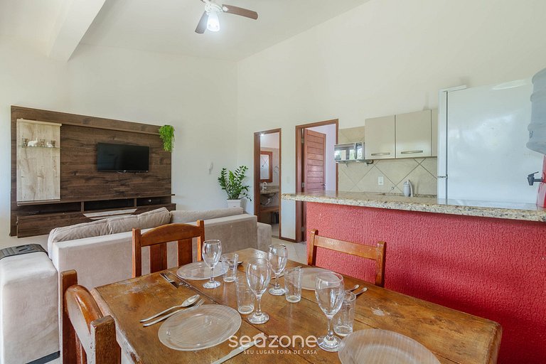 Apto c/ churrasq. privativa a 500m do Mar ENL0004