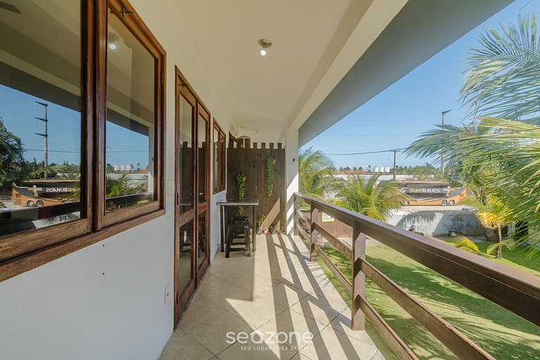 Apto c/ churrasq. privativa a 500m do Mar ENL0004