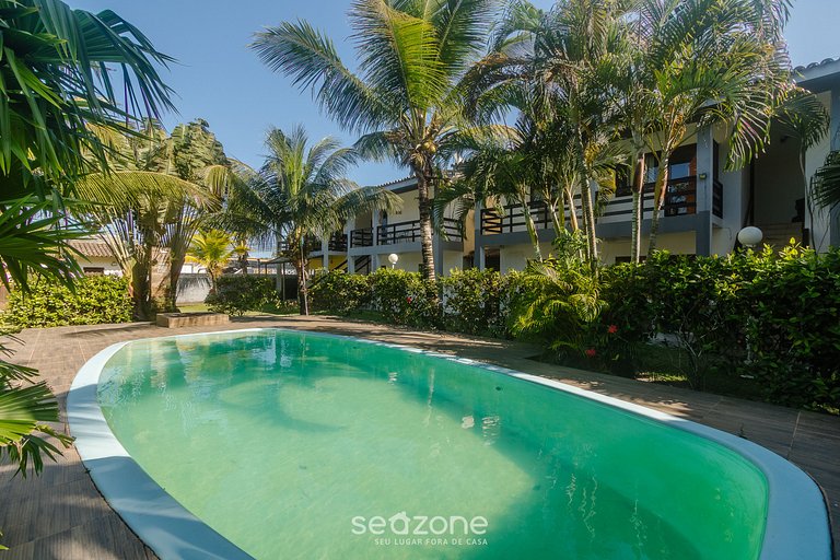 Aptos completos em cond. com piscina a 500m da Praia de Tape