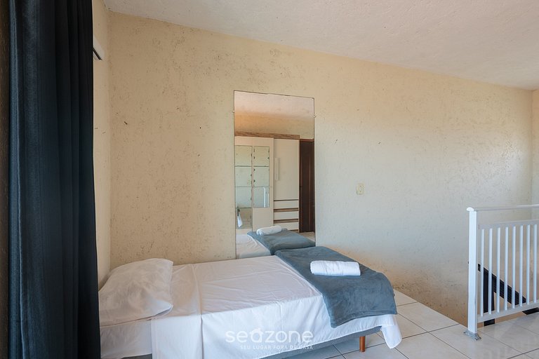 Casa c/ suíte e churrasq. a 110m do mar ONI0001