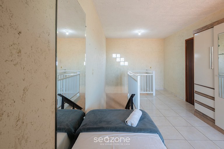 Casa c/ suíte e churrasq. a 110m do mar ONI0001