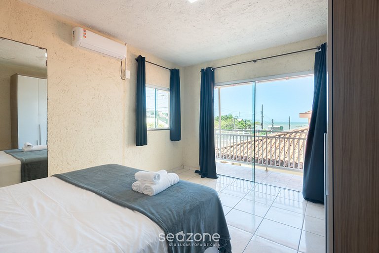 Casa c/ suíte e churrasq. a 110m do mar ONI0001