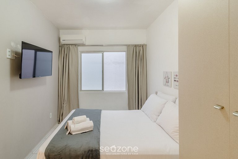 Apto con A/C a 350 m de la Playa en BC ESF0203