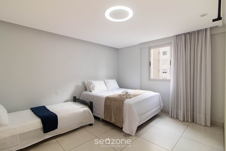 Apto 3 Dormitorios c/ A/C en Goiânia EON0402