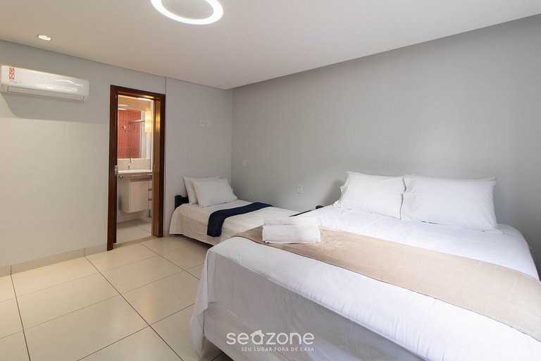 Apto 3 Dormitorios c/ A/C en Goiânia EON0402