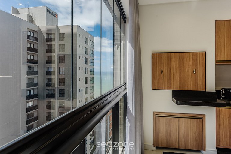 Apto c/ churrasq. 90m da Praia de Perequê RIH0902