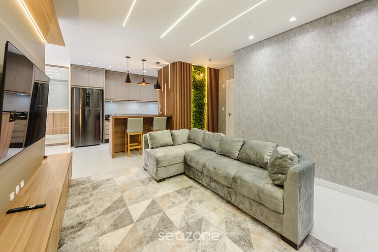 Apt c parrilla 90m de la playa de Perequê RIH0902