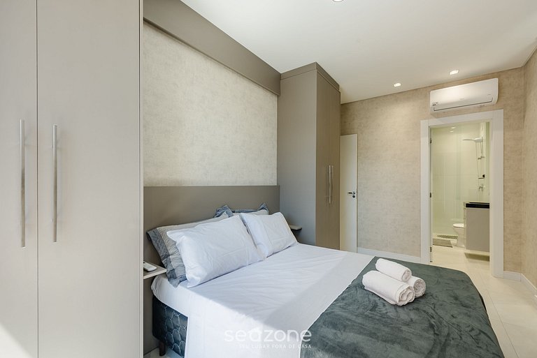 Apt c parrilla 90m de la playa de Perequê RIH0902