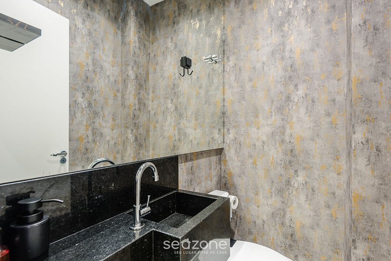 Apt c parrilla 90m de la playa de Perequê RIH0902