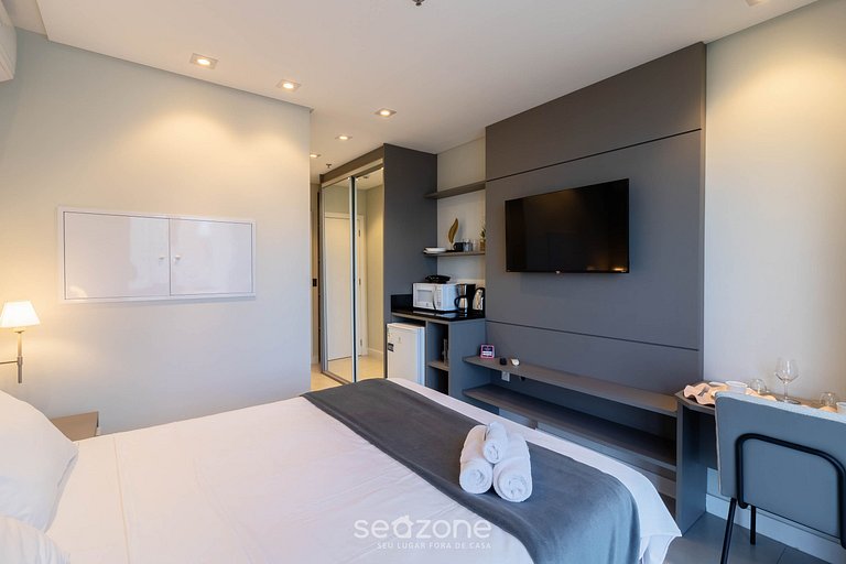 Estudio a 280 m playa en ed. c/ piscina MHFA0804