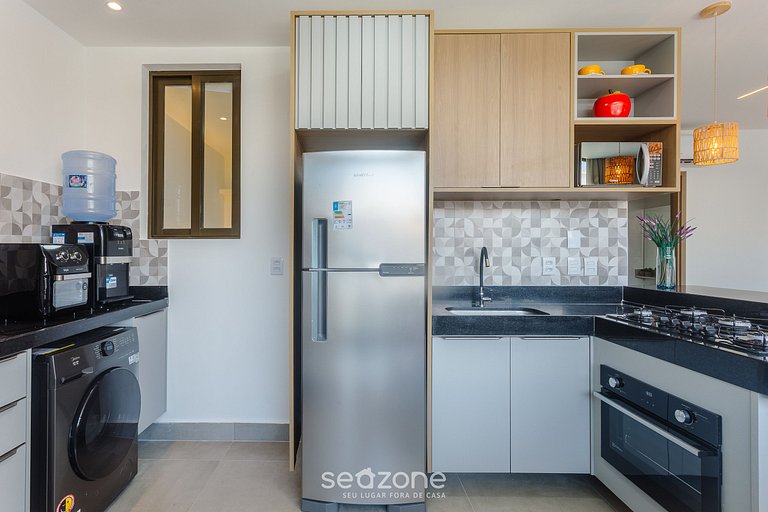 Apto en condo. c/ piscina a 350 m del mar BBC0108