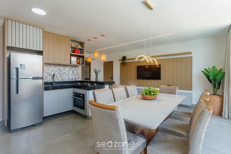 Apto en condo. c/ piscina a 350 m del mar BBC0108