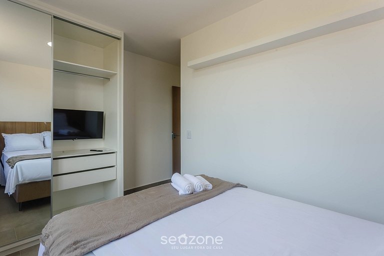 Apto en condo. c/ piscina a 350 m del mar BBC0108