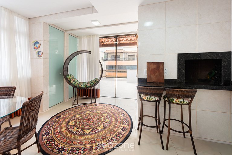 Cobertura c/ Hidro a 60m do Mar Meia Praia PAT0402