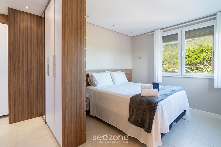 Apto c/ varanda gourmet a 300m da Praia CMS0202