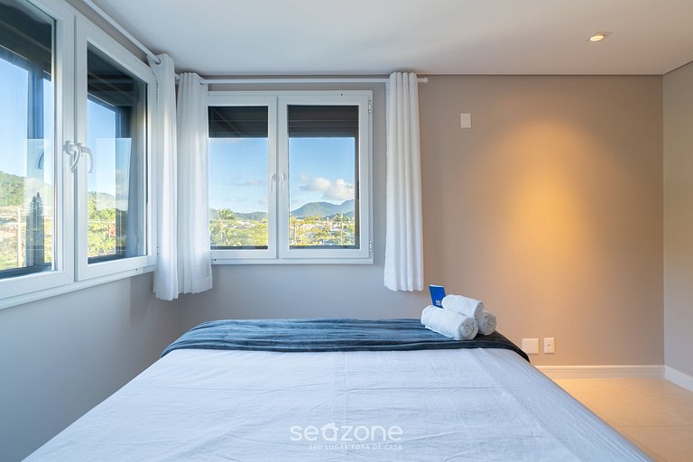 Apto c/ varanda gourmet a 300m da Praia CMS0202