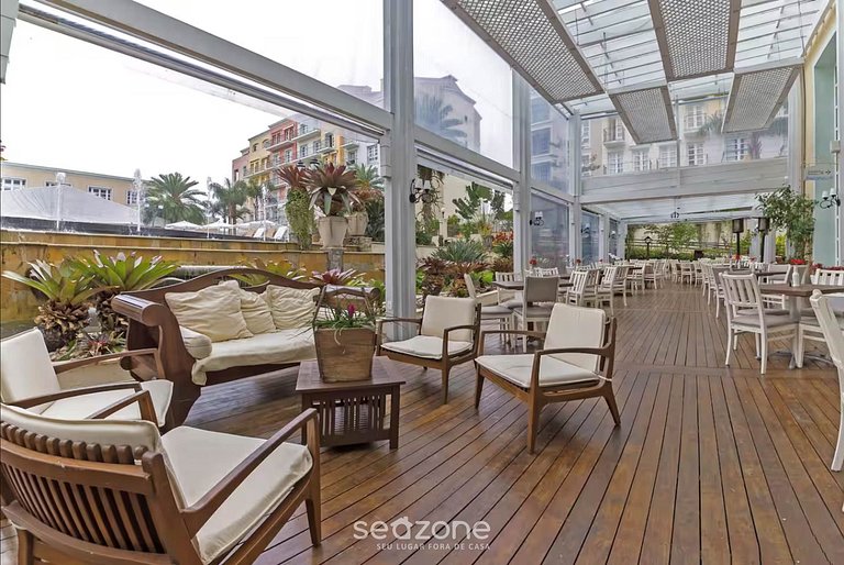 Studio em Jurerê vista mar em resort de luxo ILC3403 Seazone