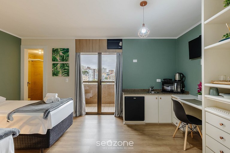 Studio c/ varanda no Upper Residence – UPP0408