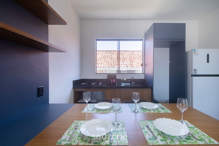 Apto c/ balcón en cond. c/ piscina - DVB0013