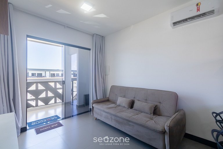 Apto c/ balcón en cond. c/ piscina - DVB0013