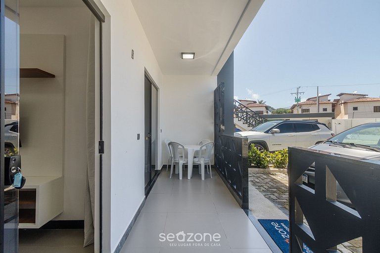 Apto en cond. c/ piscina a minutos del mar DVB0005