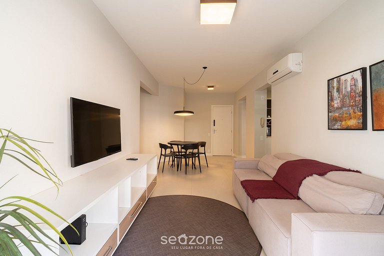 Apto 2 Quartos a 300 m da Beira-mar Norte EVP0214