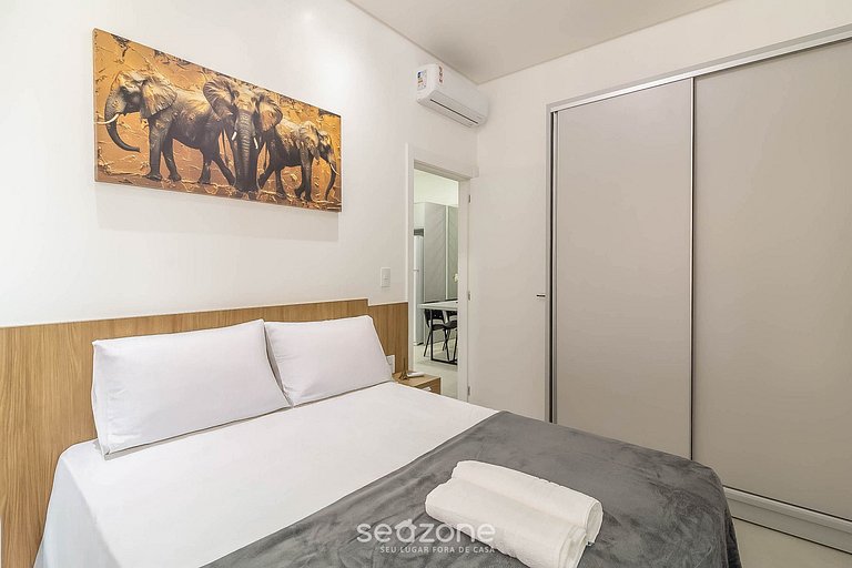 Apartamento c/ Churrasqueira 600m da Praia ETP1002