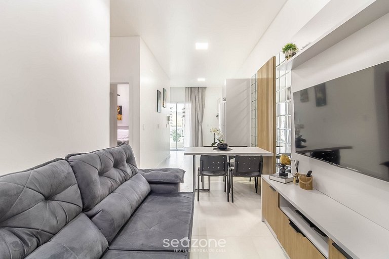 Apartamento c/ Churrasqueira 600m da Praia ETP1002