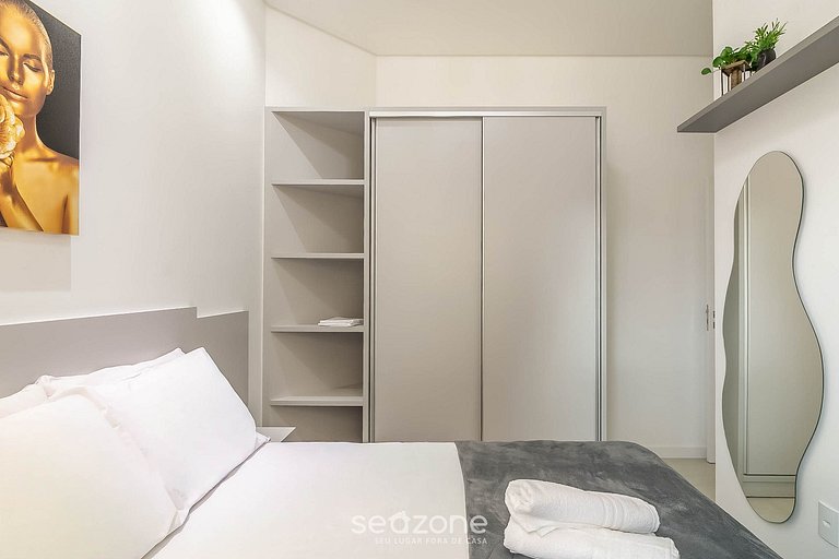 Apartamento c/ Churrasqueira 600m da Praia ETP1002