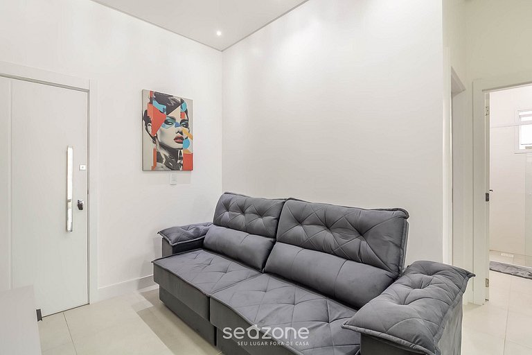 Apartamento c/ Churrasqueira 600m da Praia ETP1002