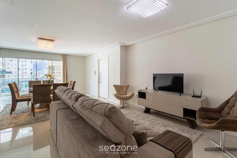 3Q Varanda c/ churrasqueira a 250m do mar! GGR0702