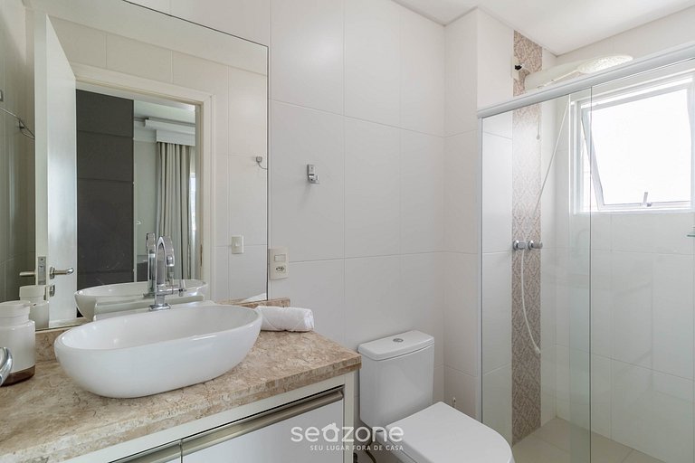 3Q Varanda c/ churrasqueira a 250m do mar! GGR0702