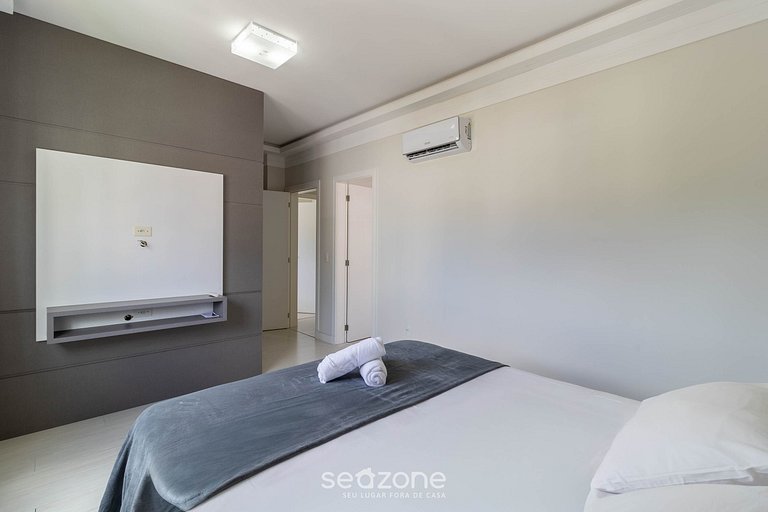 3Q Varanda c/ churrasqueira a 250m do mar! GGR0702