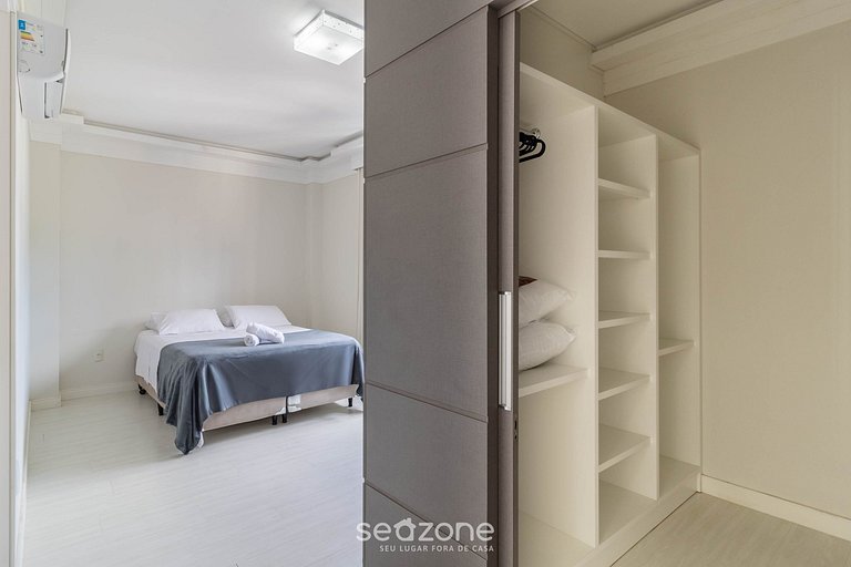 3Q Varanda c/ churrasqueira a 250m do mar! GGR0702