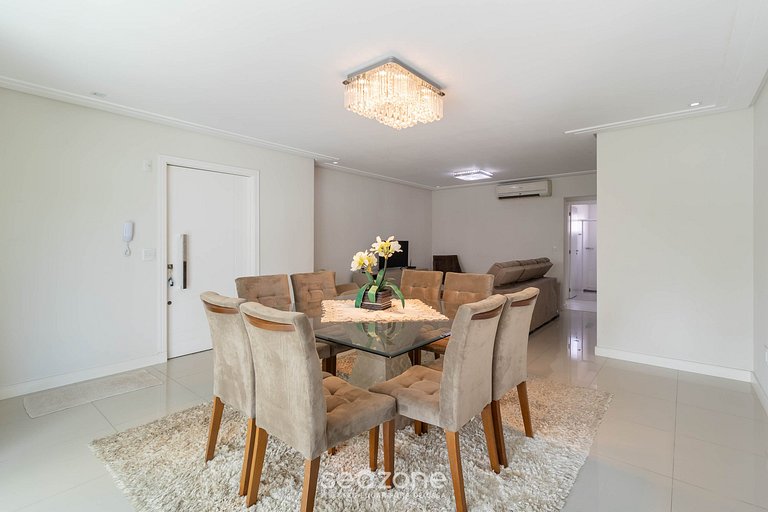 3Q Varanda c/ churrasqueira a 250m do mar! GGR0702