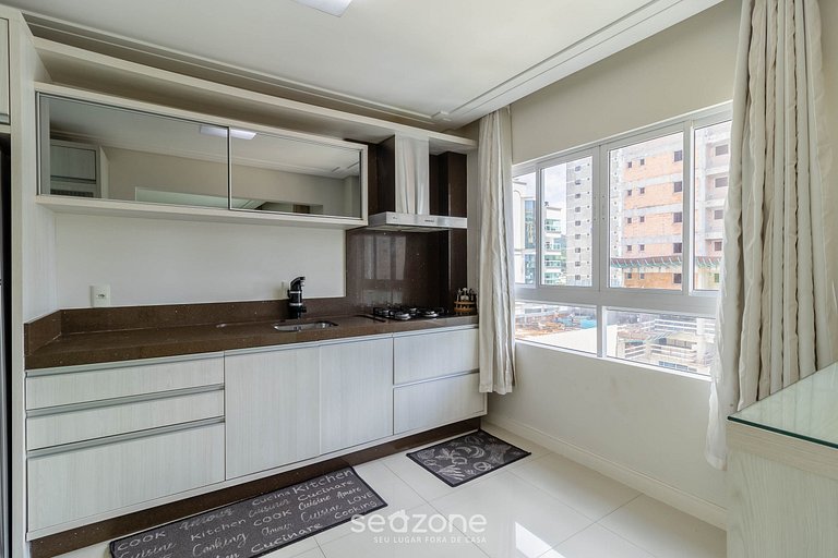 3Q Varanda c/ churrasqueira a 250m do mar! GGR0702