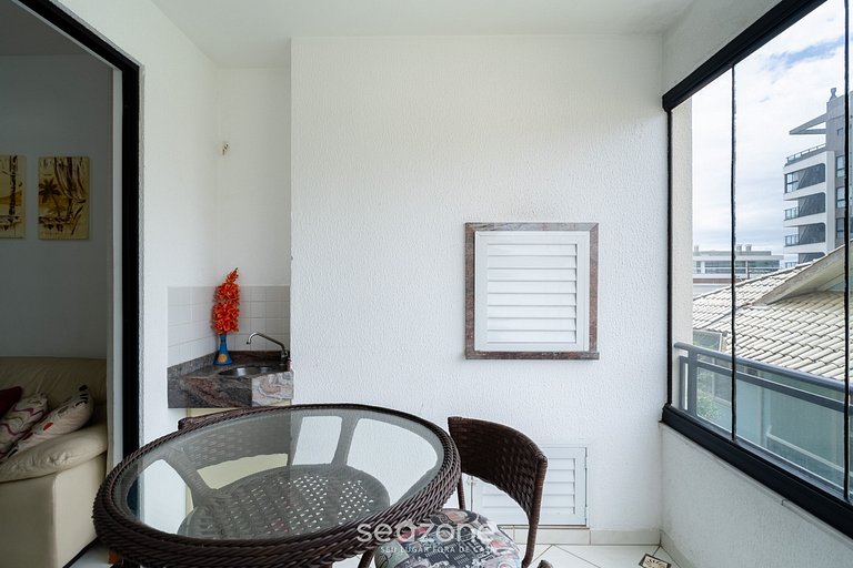 Apto 3D c/asador 240m mar Bombas/SC CAY0123