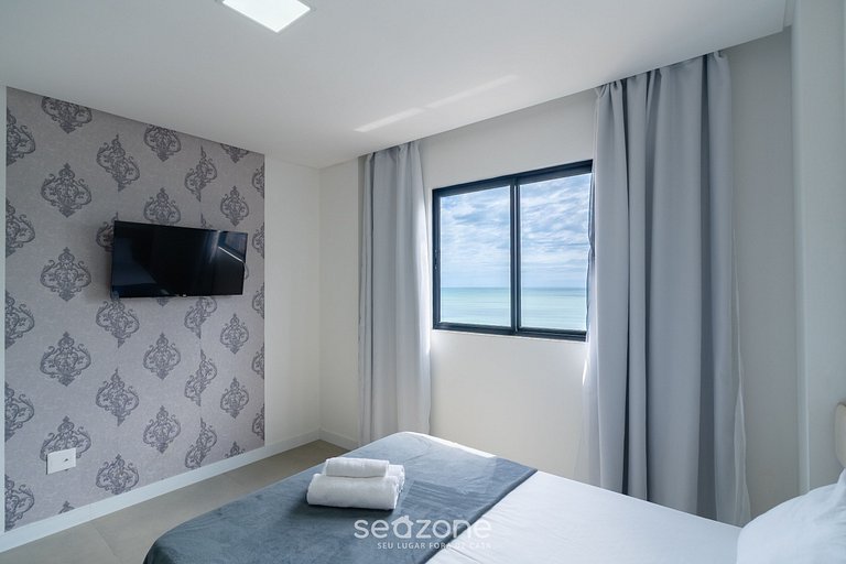 Apart cómodo con vista al mar - Pôrto Belo CLE1203