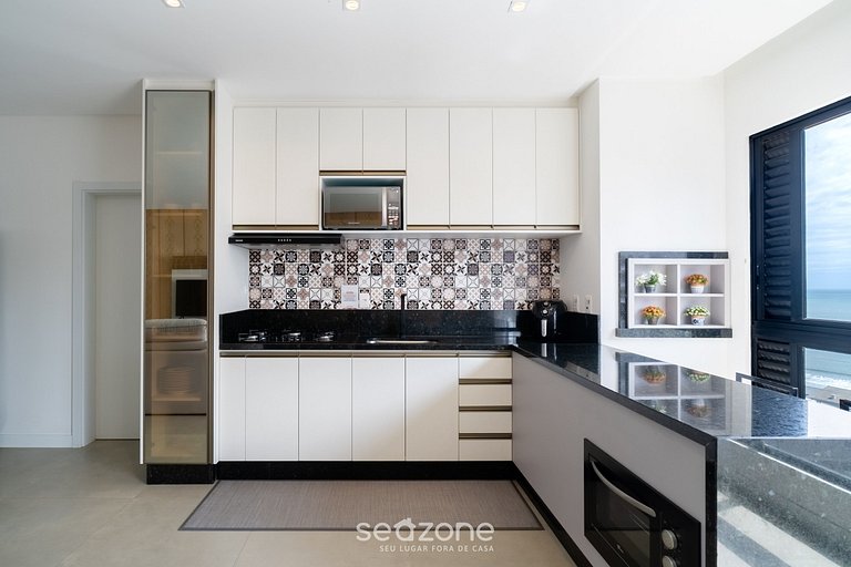 Apart cómodo con vista al mar - Pôrto Belo CLE1203