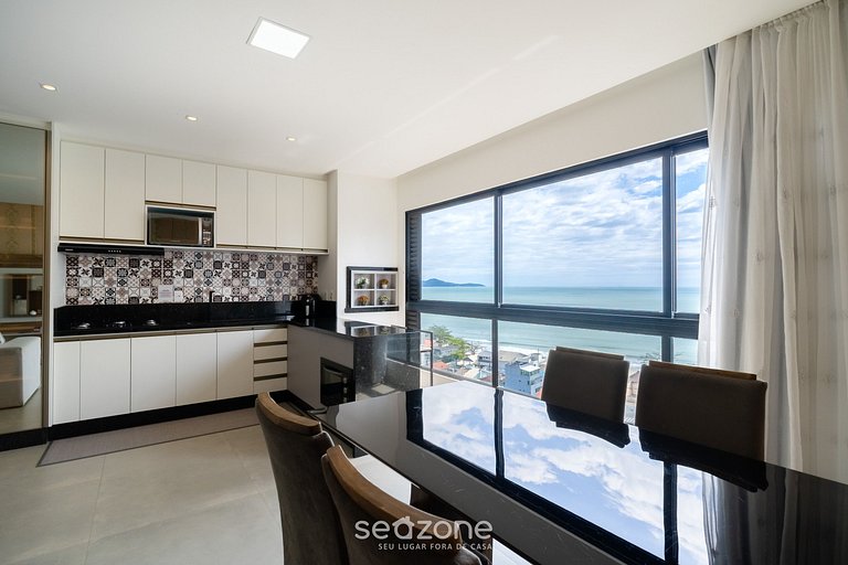 Apart cómodo con vista al mar - Pôrto Belo CLE1203