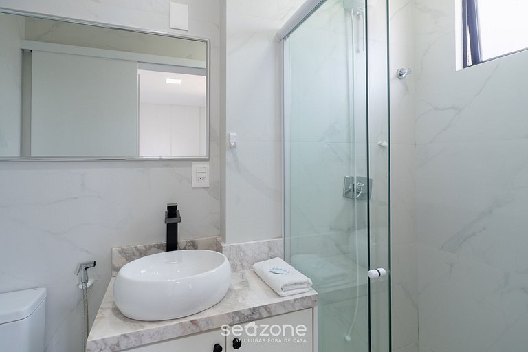 Apart cómodo con vista al mar - Pôrto Belo CLE1203